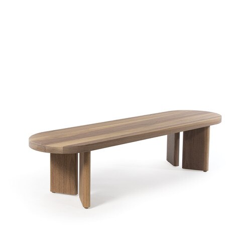 Fraya Walnut Elliptical Cocktail Table - Live from Detroit™